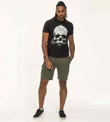 D555 Duke Tall Mens Skull Printed T-Shirt Black LT 1XLT 2XLT 3XLT (601706-T)