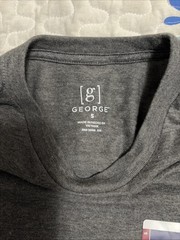 Small 34-36 Men’s Moisture Wicking Short Sleeves Crew Tee Grey Shirt George