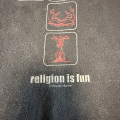 Vintage Bounty Hunter Inc Religion is Fun Shirt Sz L