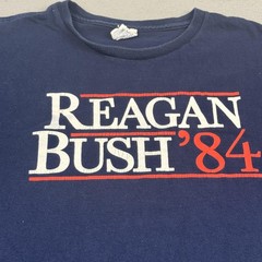 Reagan Bush ’84 Shirt Mens Extra Large Navy Political Campaign Graphic Tee Adult