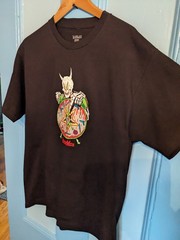 Deathwish Skateboards Skeleton T-shirt Large Streetwear EUC