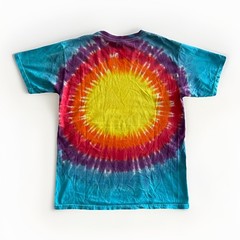 Vintage Pure Sports Hockey Face Off Tie Dye T-Shirt Size Medium