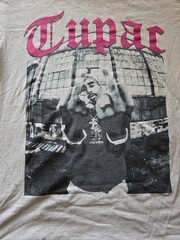 Official Licensed TUPAC 2PAC The Finger T-SHIRT Sand Color Size: M