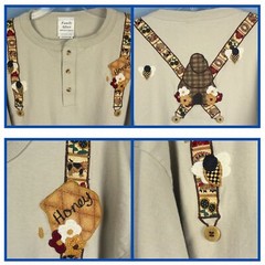 Family Affair Shirt Men’s Cotton Deluxe 2X Applique Farm Honey Birds Retro USA