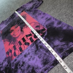 Whitney Houston Pink Diva Black & Purple Tie Dye 90’s Nostalgia T-Shirt Small