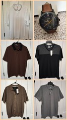 Coofandy Men’s Pleated Short Sleeve Fashion T-shirt Size Large