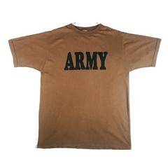 DSCP by BVD Brown 100% Combed Cotton US Army Military T-Shirt Men’s Size XL