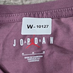 Jordan Men Shirt M Purple Graphic Nike Air Flight Jumpman Logo Short Sleeve