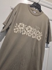 Vintage La Jolla California Nature Art Shirt 90’s Wrap Around Olive Large USA