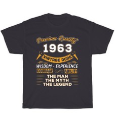 Vintage 1963 The Man Myth Legend 60th Birthday 60 Years Old T-Shirt Unisex Gift