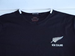 Rugby Heritage New Zealand Fern Graphic T-Shirt Mens S Black Short Sleeve