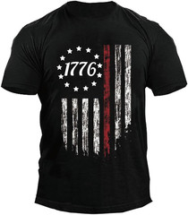 USA Flag American Red White Blue Star Stripes Patriotic T-Shirt with many Size