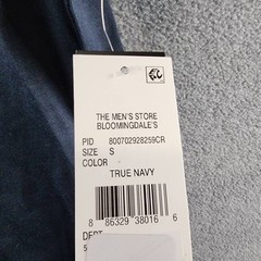 The Men’s Store at Bloomingdale’s Supima Cotton Tee S True Navy Short Sleeve