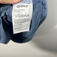 Mens Quince Flowknit Breeze Performance Tee Shirt Heather Dewstone Blue XL NWOT