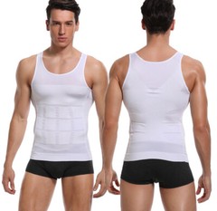 Men’s Slimming Tummy Body Shaper Vest Compression T-Shirt Ultra Durable Tank Top