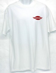 Official License SIMS Skateboard Wings Design T-Shirt Tee Skate Vision- White Sm