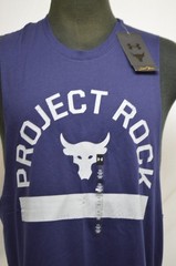 NEW Under Armour 1383195 UA Project Rock Payoff Graphic Sleeveless Shirt Mens XL
