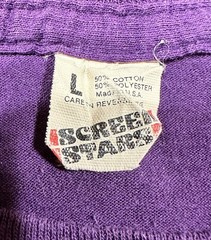 Screen Stars Large Purple Single Stitch Graphic Print Student Energy Research