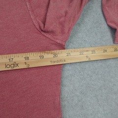 Lucky Brand Shirt Mens Size M Red Washed Casual Henley Long Sleeve Cotton