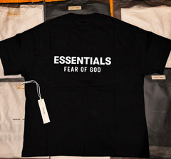 Essentials Fear of God T-Shirt Black 2025 Logo Tee Oversized S-XL New