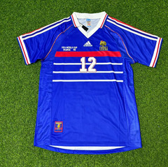 France 1998 World Cup #12 Thierry Henry Retro Football Jersey