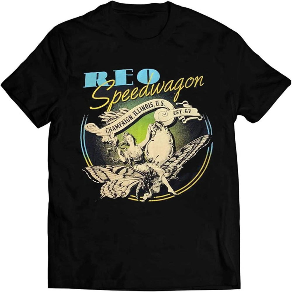 Reo Speedwagon Black Unisex Gift fans all size Shirt D220