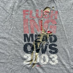 Vintage Nike NYC Shirt Size XL Gray Flushing Meadows 2003 Tennis Sports Swoosh