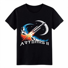 Moon Exploration Rocket Space Graphic Unisex Cotton Astronomy Lover T-Shirt