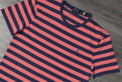 Polo Ralph Lauren T Shirt Custom Slim Fit Short Sleeve Red Striped Men’s Sz XXL