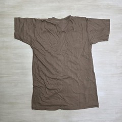 Vintage 80s U.S. Army Brown 436 Military Undershirt Union Underwear USA Sz Small
