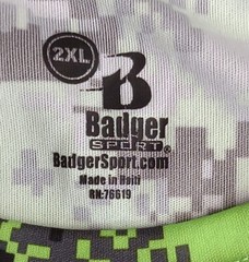 Badger Sport T Shirt Mens 2XL Green Digital Camo Short Sleeve Crew Neck