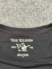 True Religion Shirt Men’s Large Black Contrast Paneled Sleeve Tee