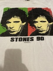 Rolling Stones Europe 1990 Tour Shirt L Brokum Single Stitch Band Rap Tee