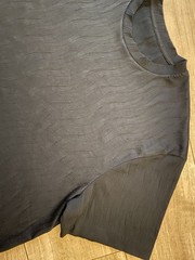Mens Oversized REISS IVAN Wave-Jacquard T-SHIRT (L)
