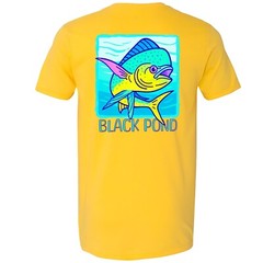 Black Pond Saltwater Series Men’s T-shirt Offshore Fishing Mahi Dorado Dolphin