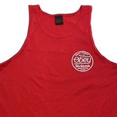 Obey Worldwide Quality Dissent Small Chest Graphic Tank Top Size L (Retail $35)