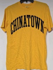 Chinatown Market Yellow Graphic Logo Cotton Crew Neck Men S T-Shirt