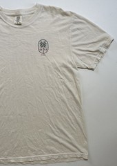 SKYDUSTER BEER Silver Lake Los Angeles,California Cream White Promo Shirt Sz L