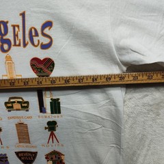 Vintage Hanes Heavyweight Los Angeles Tourist Sites White T-Shirt Tee Size Large