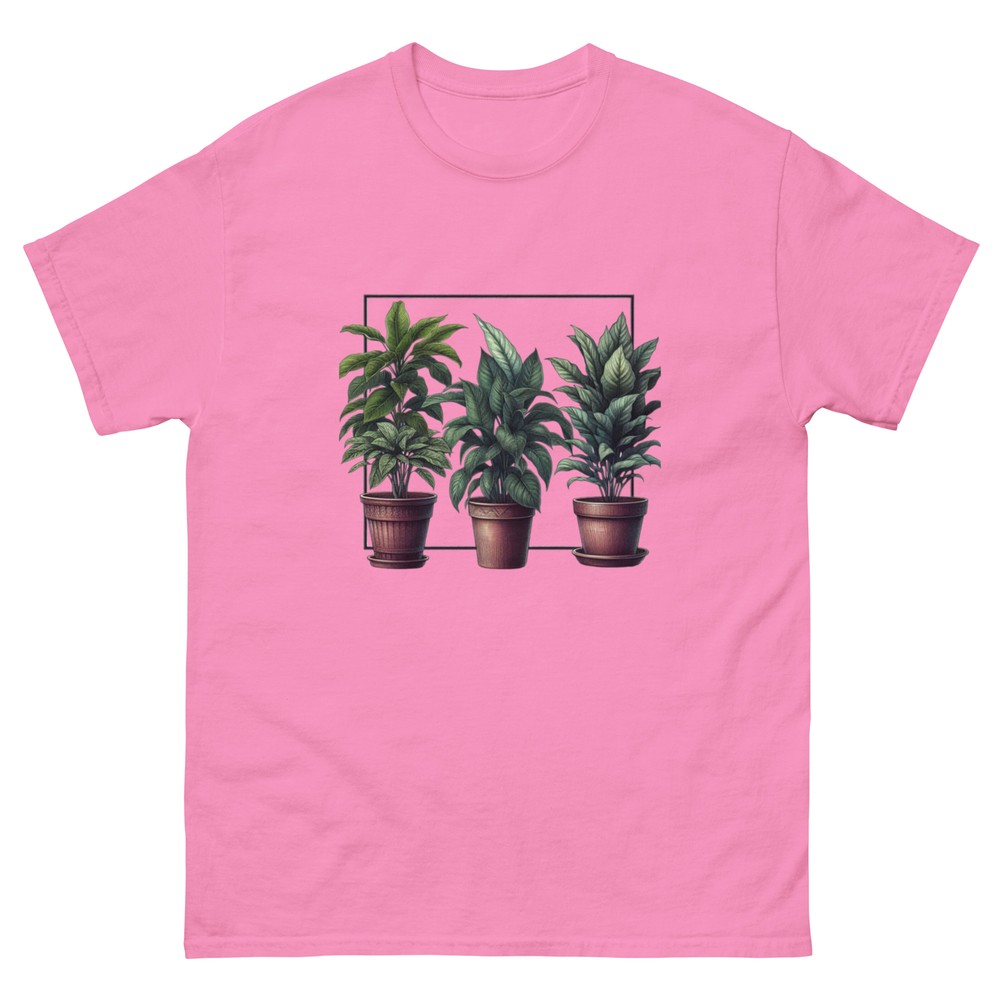 Stylish – Three Plants T-shirt! 🌸🌱🌿