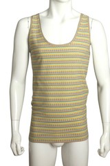 PIERRE CARDIN – 2007 Cotton Stripe Knit Tank, Size Medium