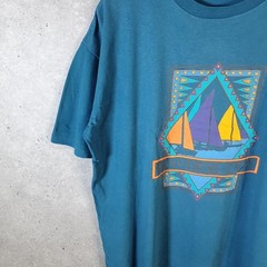 Vintage Signal Sports Traverse City USA 90s Single Stitch T-Shirt Men’s XL Blue