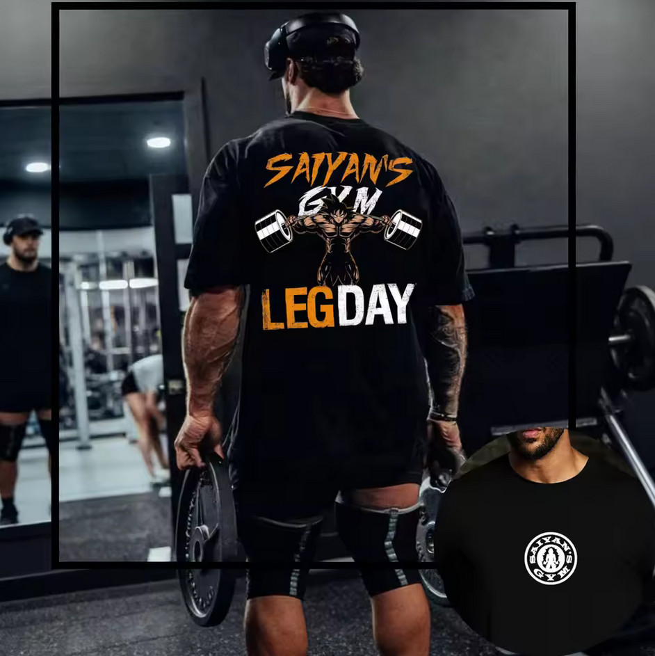 Japanese Anime Gym Unisex T-Shirt Short Sleeve Y2K Harajuku Summer Gym Tee
