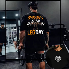 Japanese Anime Gym Unisex T-Shirt Short Sleeve Y2K Harajuku Summer Gym Tee