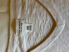 CLUB MONICO MENS SWEATER HAUL XS 4 PC Cardigan V Neck Cable Knit Luxury Clothing