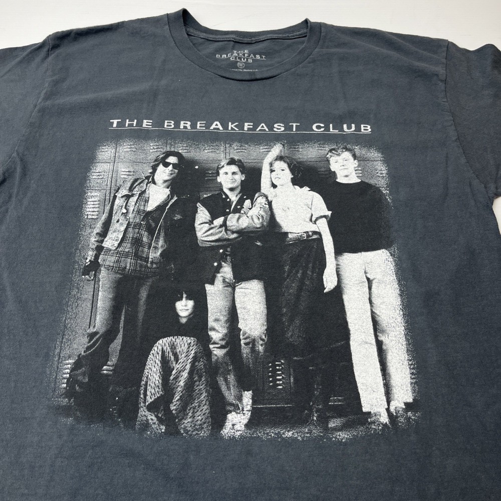 The Breakfast Club Movie Graphic T Shirt Men’s M L Gray Iconic Film Tee