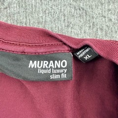 Murano Liquid Luxury Slim Fit TShirt Men’s XL Burgundy Golden Gate Bridge Cotton