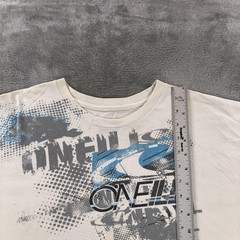 Vintage O’Neill Shirt Mens XL White Logo Graphic Surf Tee Tagless Y2K Surfwear