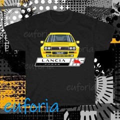 Lancia HF Squadra Corse Logo T-Shirt Funny Size S to 5XL