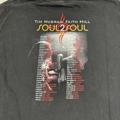 Tim Mcgraw Faith Hill T-Shirt Mens M ? Soul 2 Soul 2006 Tour 2 Faded Vintage Y2K